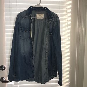 Faux denim jacket